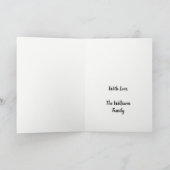 Kerstmis met Gold White Elegant Merry kerst Feestdagen Kaart (Binnen)