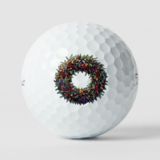 Kerstmis met Golf Balls Golfballen (Voorkant)