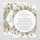 Kerstmis met goudgeometrisch Vrijgezellenfeest Kaart (Voorkant / Achterkant)