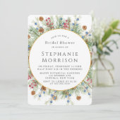 Kerstmis met goudgeometrisch Vrijgezellenfeest Kaart (Staand voorkant)