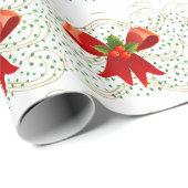 Kerstmis met groene stonen cadeaupapier (Rol Hoek)