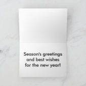 Kerstmis met grote lettertypesleutel Kaart (Binnen)