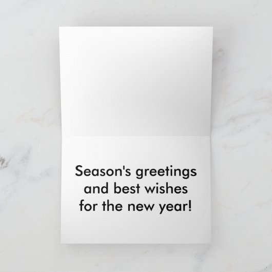 Kerstmis met grote lettertypesleutel Kaart (Binnen)