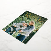 Kerstmis met handschrift folie feestdagenkaart (Gedraaid)