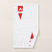 Kerstmis met hart op wit bad handdoek (Handdoek)