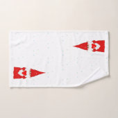 Kerstmis met hart op wit bad handdoek (Handdoek)