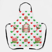 Kerstmis met hedegel schort (Voorkant)