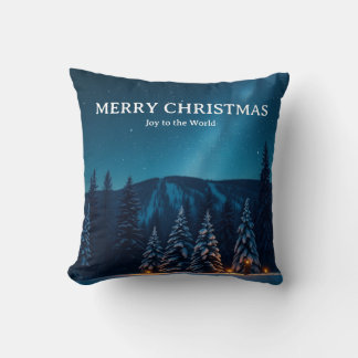 Kerstmis met hemelse maanfasen, winternacht kussen