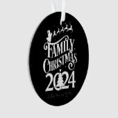 Kerstmis met het gezin 2024 Herinneringen Samen Bi Ornament (voorkant)