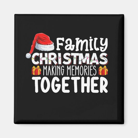 Kerstmis met het gezin maakt samen herinneringen v magneet (Voorkant)