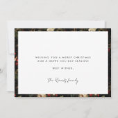 Kerstmis met het meest vrolijke familiefoto feestdagenkaart (Achterkant)