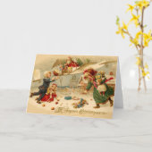 Kerstmis met hoge gedistilleerde dranken kaart (Gele Bloem)