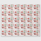 Kerstmis met honkbal en kerstmis cadeaupapier (Vlak)