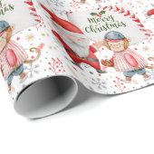 Kerstmis met honkbal en kerstmis cadeaupapier (Rol Hoek)