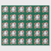 Kerstmis met honkbal en kerstmis cadeaupapier (Vlak)