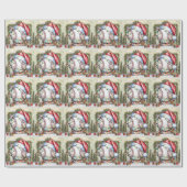 Kerstmis met honkbal en kerstmis cadeaupapier (Vlak)