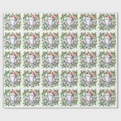 Kerstmis met honkbal en kerstmis cadeaupapier (Vlak)