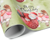 Kerstmis met honkbal en kerstmis cadeaupapier (Rol Hoek)