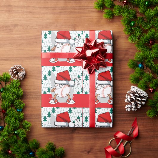 Kerstmis met honkbal en kerstmis cadeaupapier (Feestdagen Geschenken)