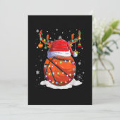 Kerstmis met honkbal Santa Hat Feestdagenkaart (Staand voorkant)