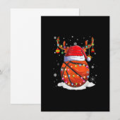 Kerstmis met honkbal Santa Hat Kaart (Voorkant / Achterkant)