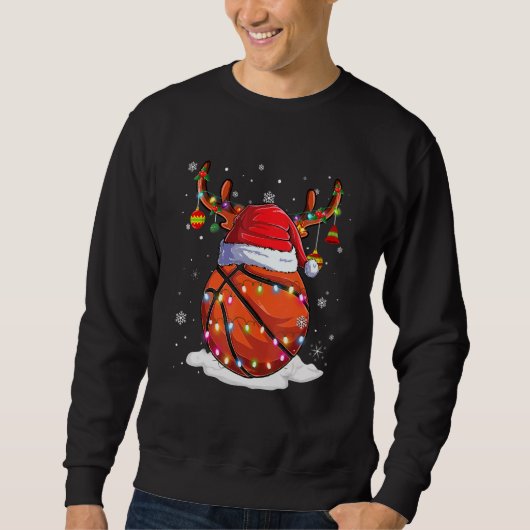Kerstmis met honkbal Santa Hat Trui (Voorkant)