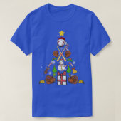 Kerstmis met honkbal t-shirt (Design voorkant)