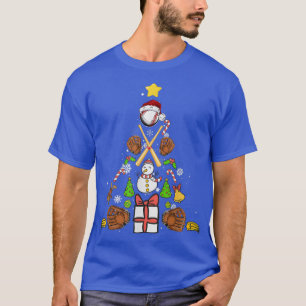 Kerstmis met honkbal t-shirt