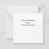 Kerstmis met Hulst Kerstfeest Notitiekaartje (Achterkant)