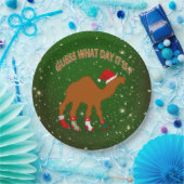 Kerstmis met humor en plezier papieren bordje (Feest)