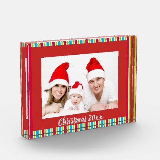 Kerstmis met jaarlijkse foto van favoriete familie (Links)