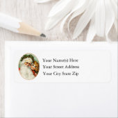 Kerstmis met  jong meisje etiket (Insitu)