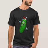 Kerstmis met kaarslicht, vrolijk dansende dill pic t-shirt (Voorkant)