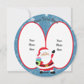 Kerstmis met Kaart met kerstmis en rendieren (Achterkant)