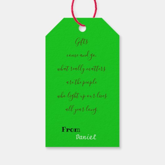 Kerstmis met kat cadeaulabel (Achterkant)