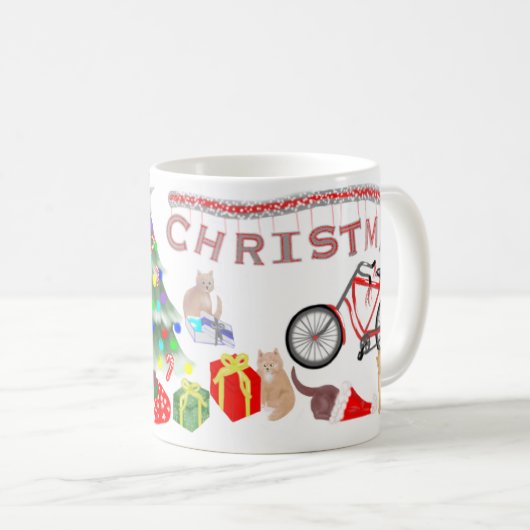 Kerstmis met Katten - Groot Koffiemok (Voorkant rechts)