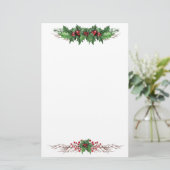 Kerstmis met Kerst Briefpapier (Staand voorkant)