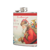 Kerstmis met  kerst heupfles (Links)