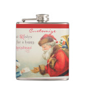 Kerstmis met  kerst heupfles (Voorkant)