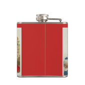 Kerstmis met  kerst heupfles (Achterkant)