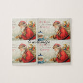 Kerstmis met  kerst legpuzzel (Horizontaal)