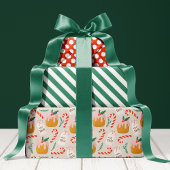 Kerstmis met kerst met cake Pattern Cute Holiday Inpakpapier Vel