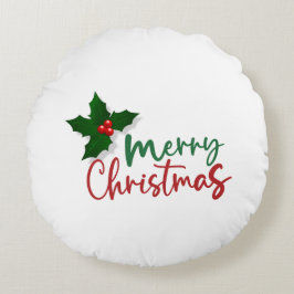 Kerstmis met kerst rond kussen