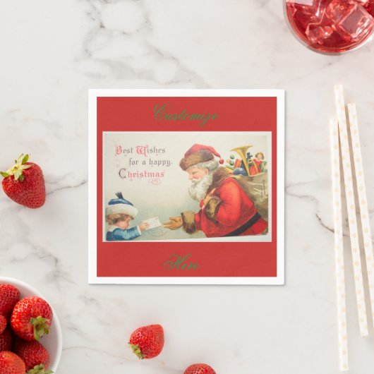 Kerstmis met  kerst servetten (Insitu)