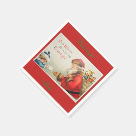 Kerstmis met  kerst servetten (Hoek)