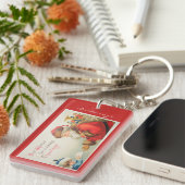 Kerstmis met  kerst sleutelhanger (Voorkant Rechts)