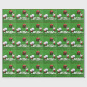 Kerstmis met kerstbal en t-shirt cadeaupapier (Vlak)