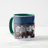 Kerstmis met kerstboeken mok (Voorkant links)