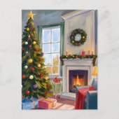 Kerstmis met Kerstbomen | Kabouter Kerstboom Feestdagenkaart (Voorkant)