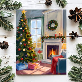 Kerstmis met Kerstbomen | Kabouter Kerstboom Feestdagenkaart